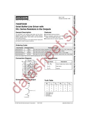 74ABT2240CMTCX datasheet  